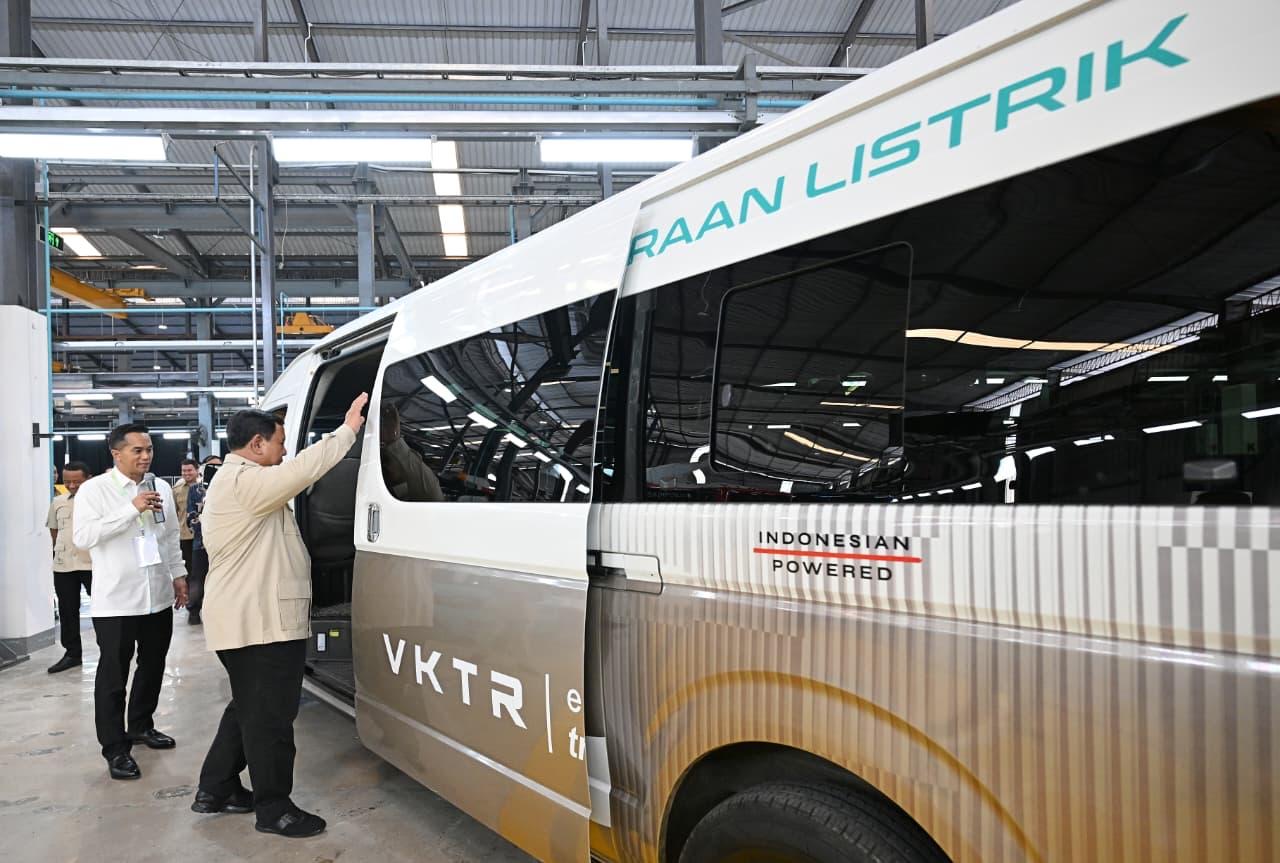 Pabrik perakitan kendaraan komersial listrik VKTR Sakti Industries di Magelang